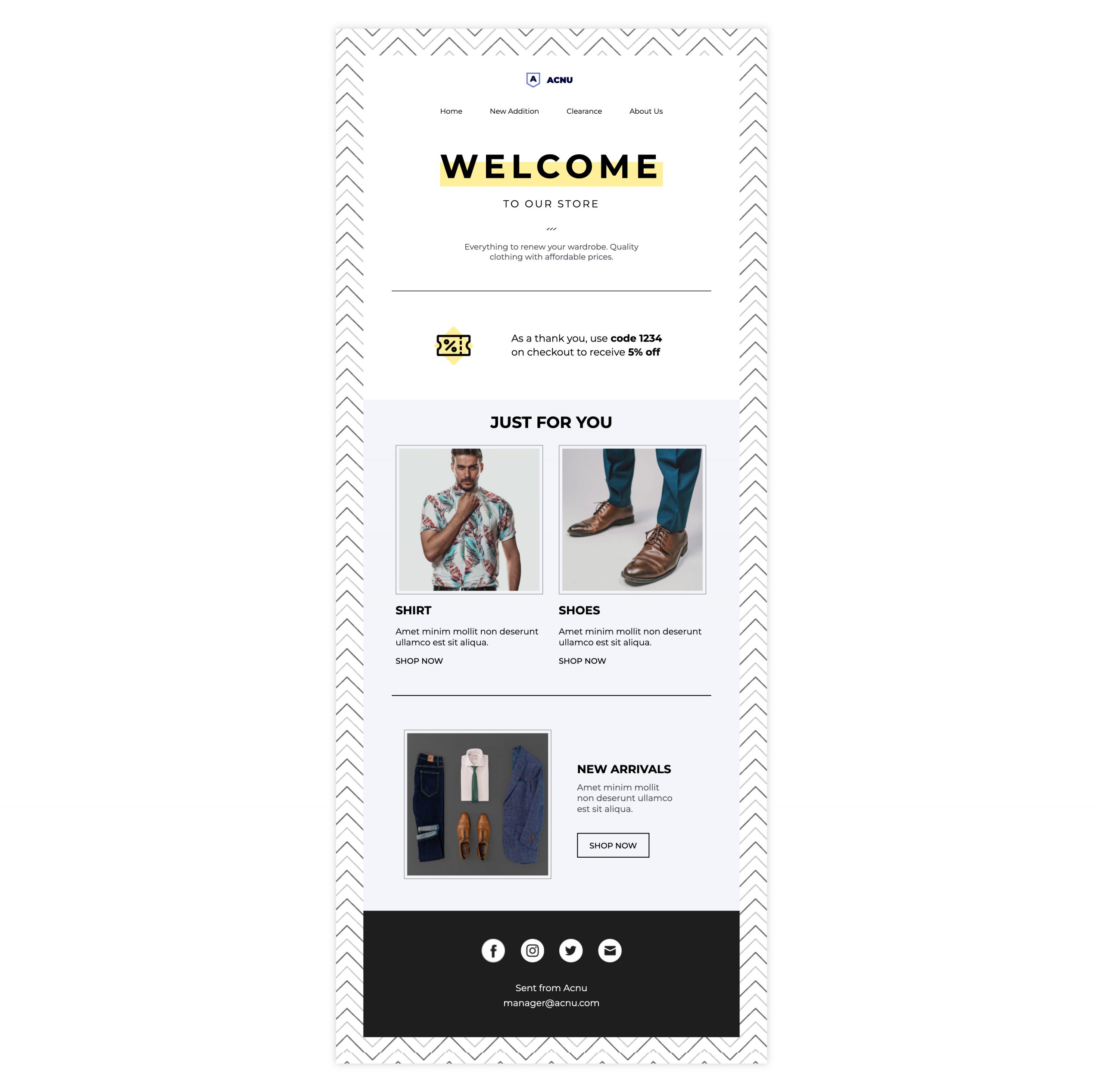 Acnu – E-mail Template